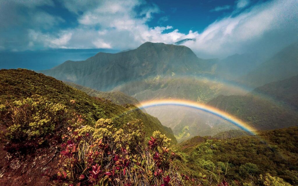 Double Rainbow Ukumehame Lookout