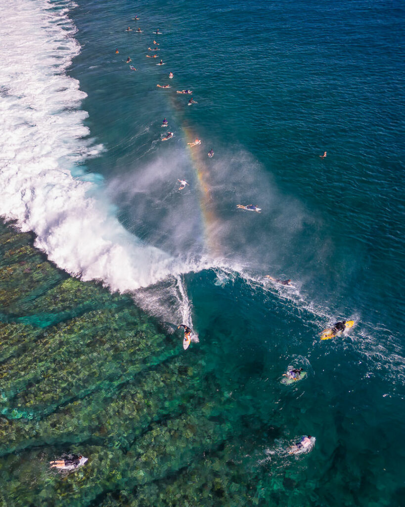 Fiji Traffic Jam at Restaurants Surf Break, Tavarua