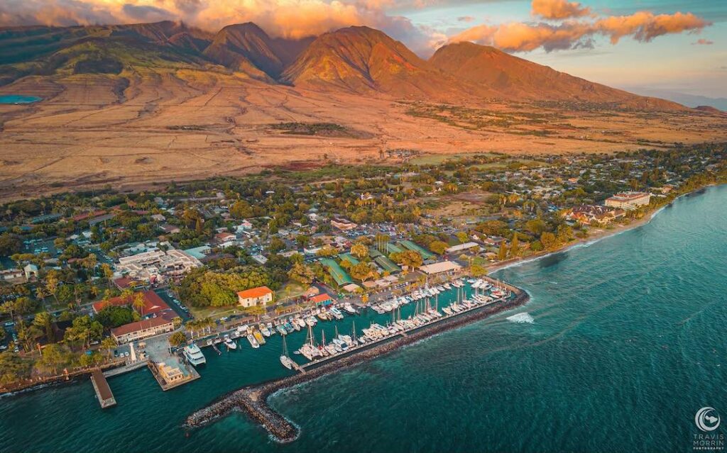 Lahaina Maui overhead