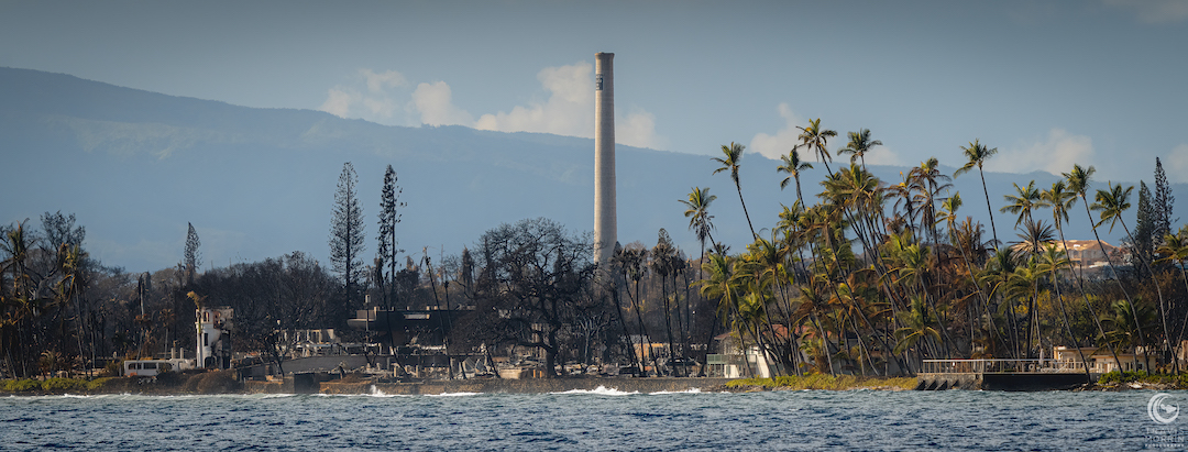 Lahaina fire damage on Maui